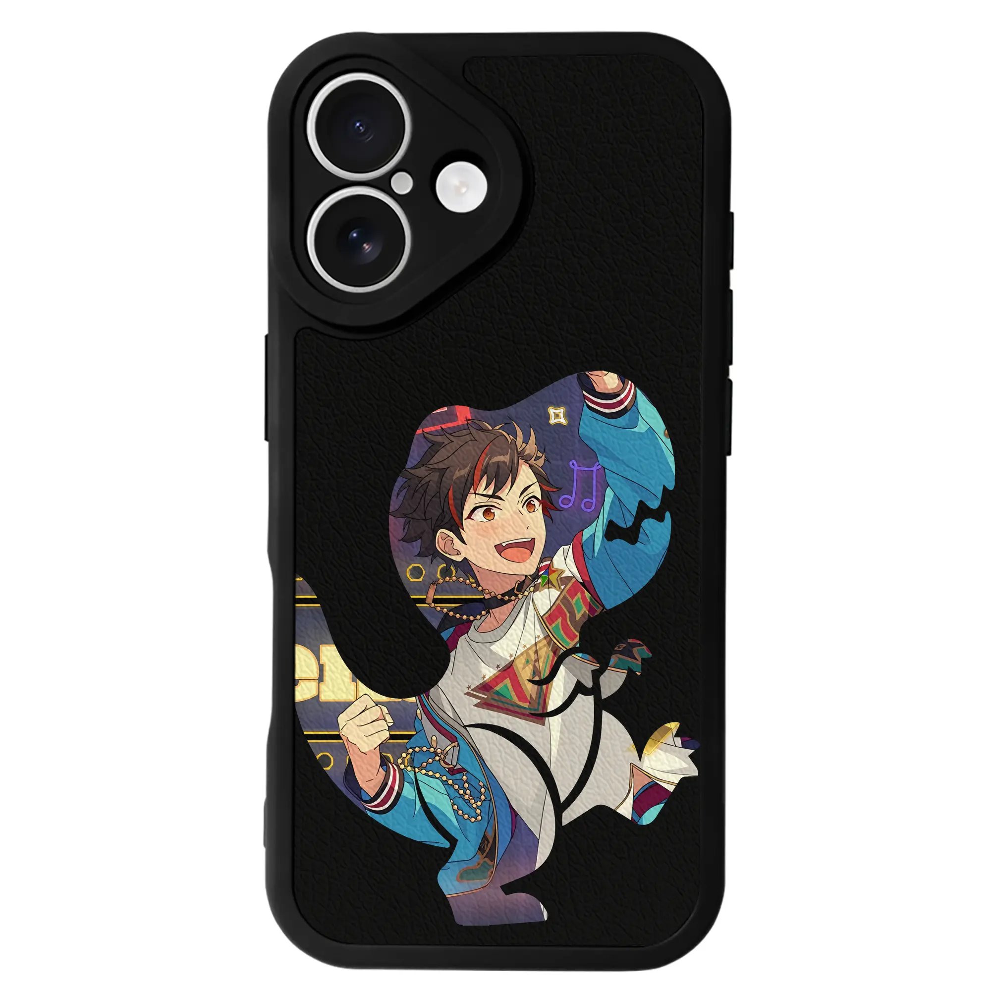 あんさん ぶる グッズ 流星隊 南雲鉄虎 - IPhone 16シリーズ対応 ・ シリコンスマホケース ・ レザー調 ・ 高精度フィット ・ 耐衝撃 ・ ワイヤレス充電対応 ・ 精密カット